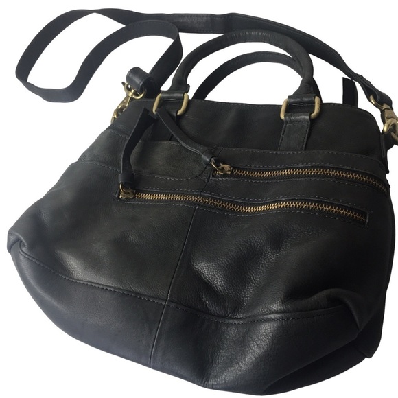 Great American Leatherworks Crossbody Blue Handbag Women Leather Shoulder Bag - Picture 6 of 8